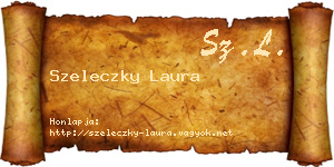 Szeleczky Laura névjegykártya
